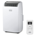 Black Plus Decker Air Conditioner, 14,000 BTU Air Conditioner Portable For Room Up To 700 Sq. Ft. With Remote Control, White