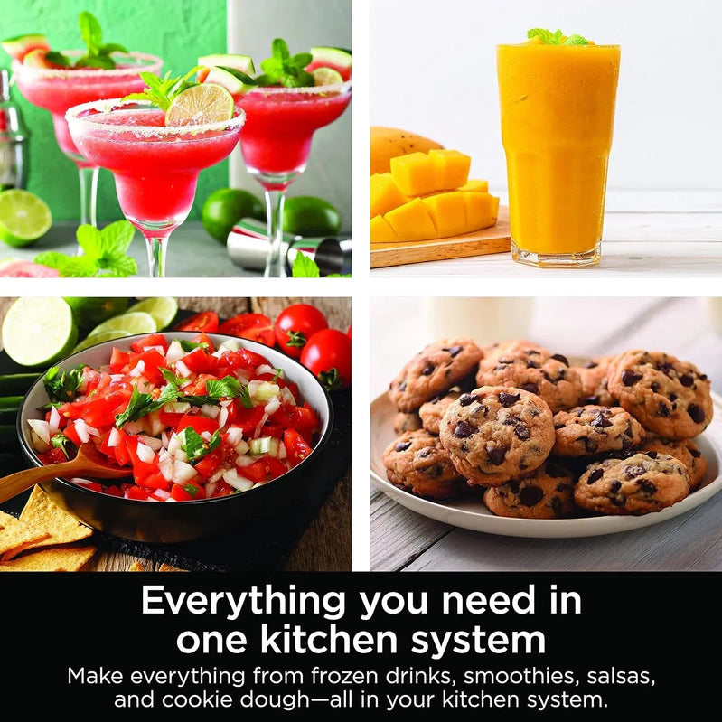 Ninja Mega Kitchen System 1500 Watt 72 Ounce Full Size Blender And 8 Cup Food Processor