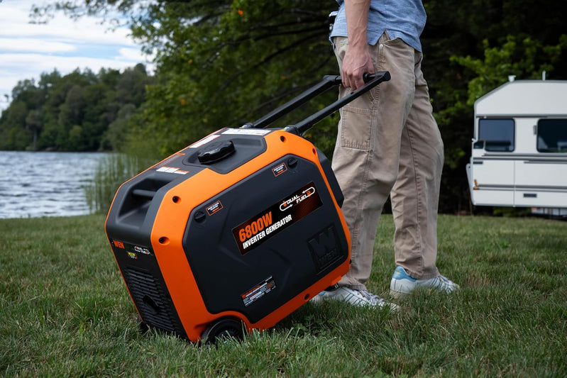 Wen 6800W Dual Fuel Inverter Generator RV-Ready CO Watchdog
