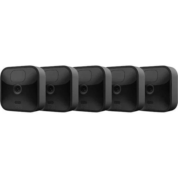 Blink Outdoor 5 Camera Kit Wireless, Weather Resistant HD Security Camera Motion Detection