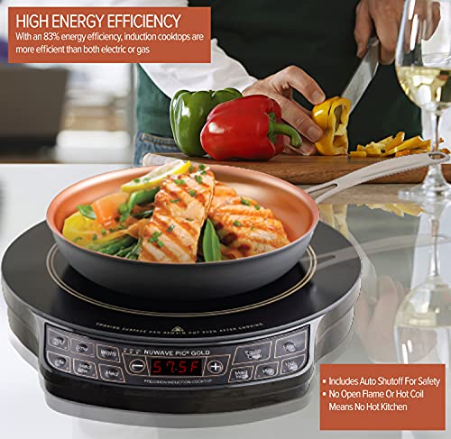 Nuwave Gold Precision Induction Cooktop, Powerful With Large 8 In. Heating Coil