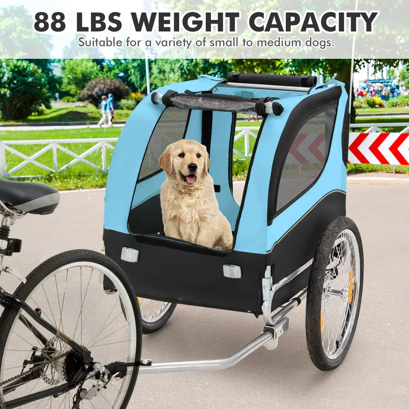 Pet Bike Trailer Holds 40kg Bicycle Trailer For Small And Medium-Sized Dogs