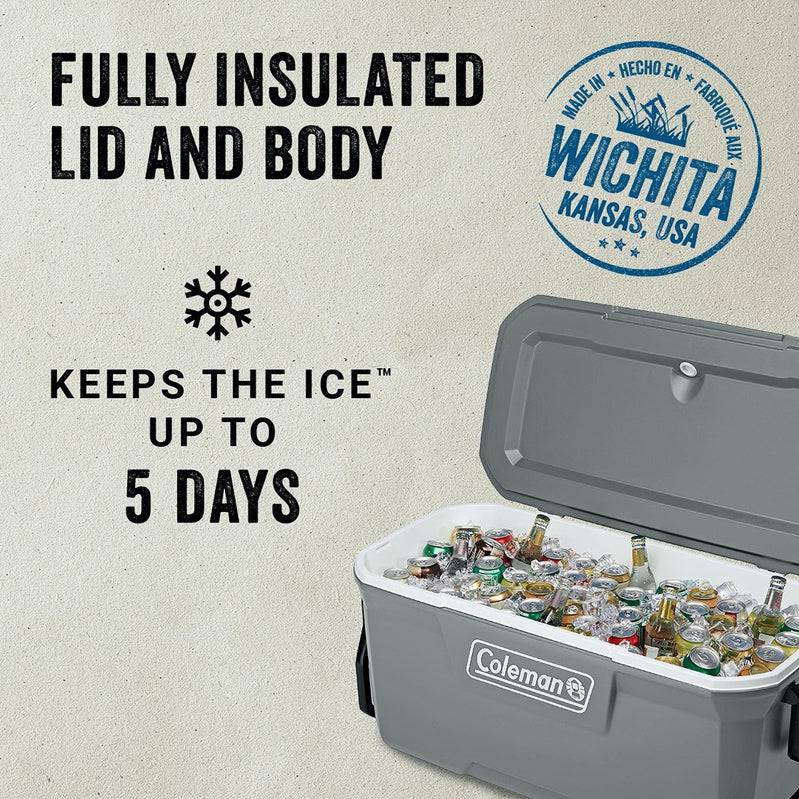 Coleman 316 Cooler 100QT Whl 5863 RCK/With Rck Sioc