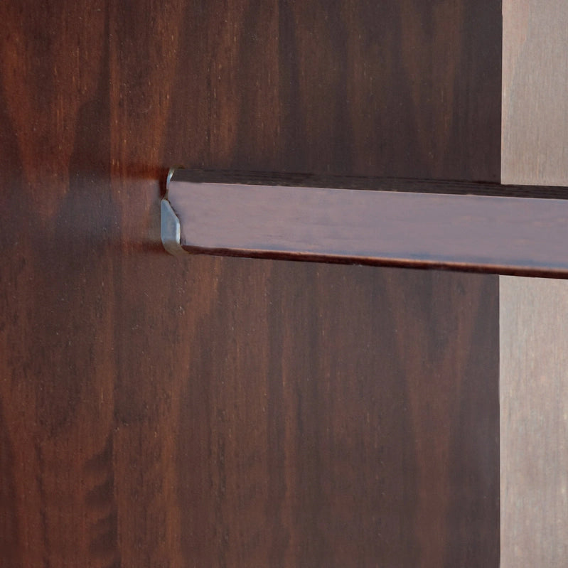 Palace Imports 100% Solid Wood Cosmo 3-Door Wardrobe Armoire With Solid Wood Or Mirrored Doors