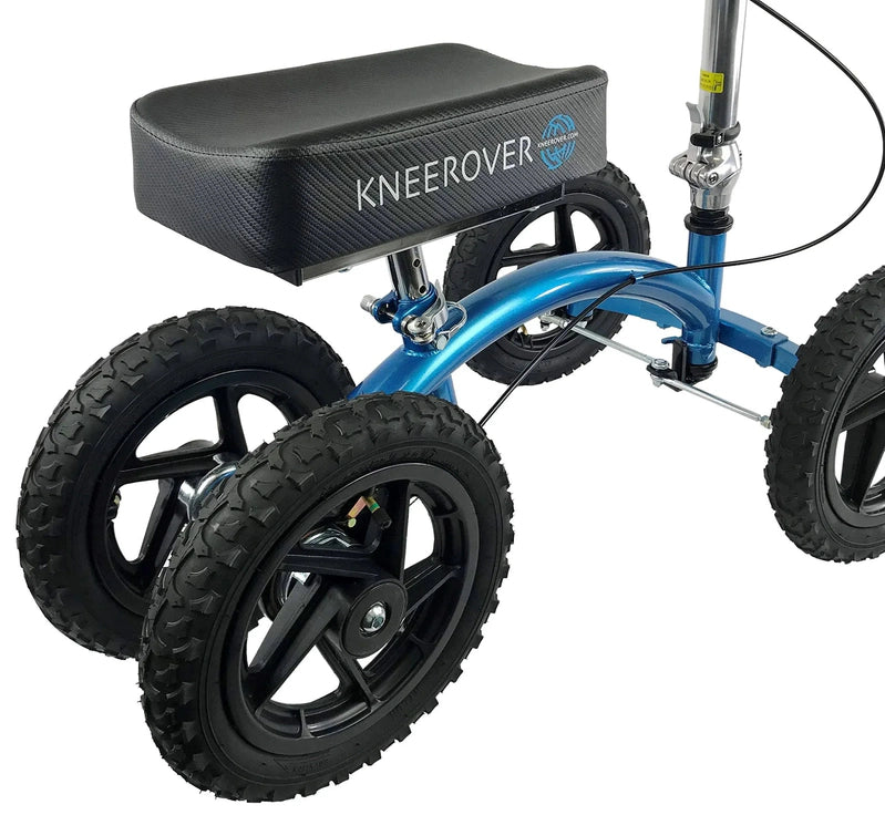 New KneeRover Quad All Terrain Knee Walker In Metallic Blue