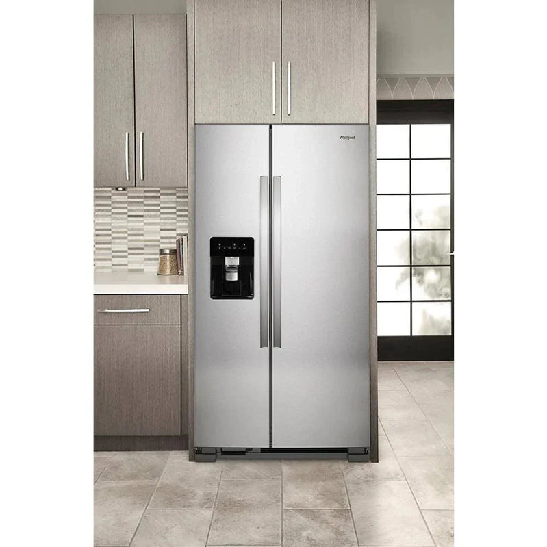 36-inch Wide Side-by-Side Refrigerator C 24 Cu. Ft. Stainless Steel