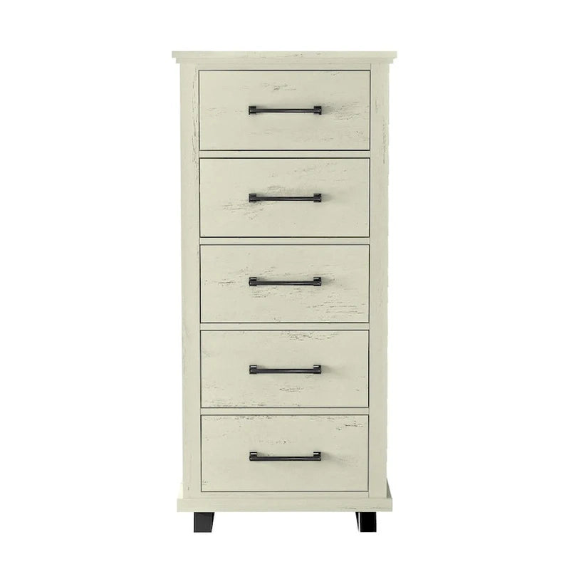 Farmhouse 4-Piece Bedroom Set, 2 Nightstand, 1 Chest And 1 Dresser