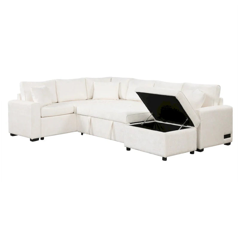 Sectional Sofa Pull-Out Sofa Bed Sleeper