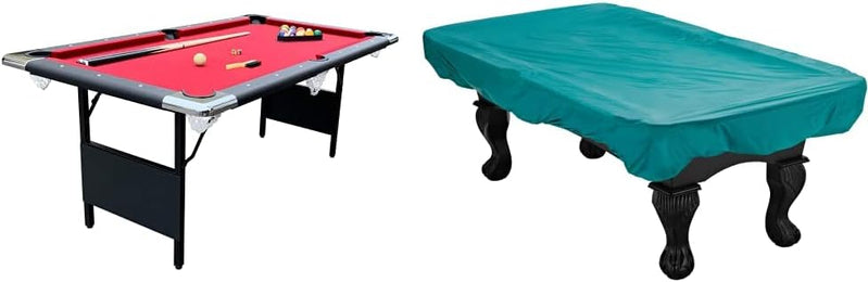 Hathaway Fairmont 6 Ft. Portable Pool Table, Adults Folding Billiards Tables For Game Room With Easy Foldable Storage