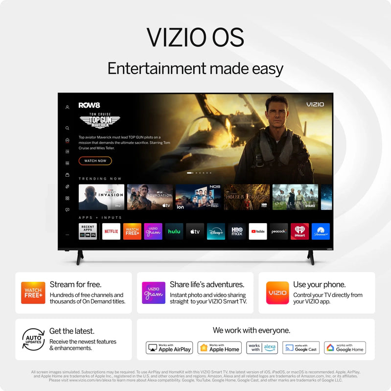 Vizio 50 In. Class 4K UHD LED HDR Smart TV, V4K50M-08