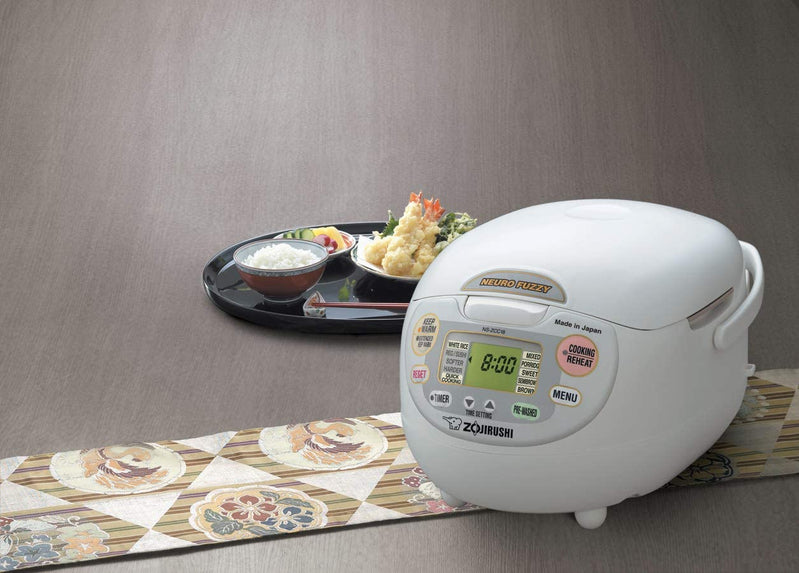 Zojirushi, Made In Japan Neuro Fuzzy Rice Cooker, 5.5-Cup, Premium White