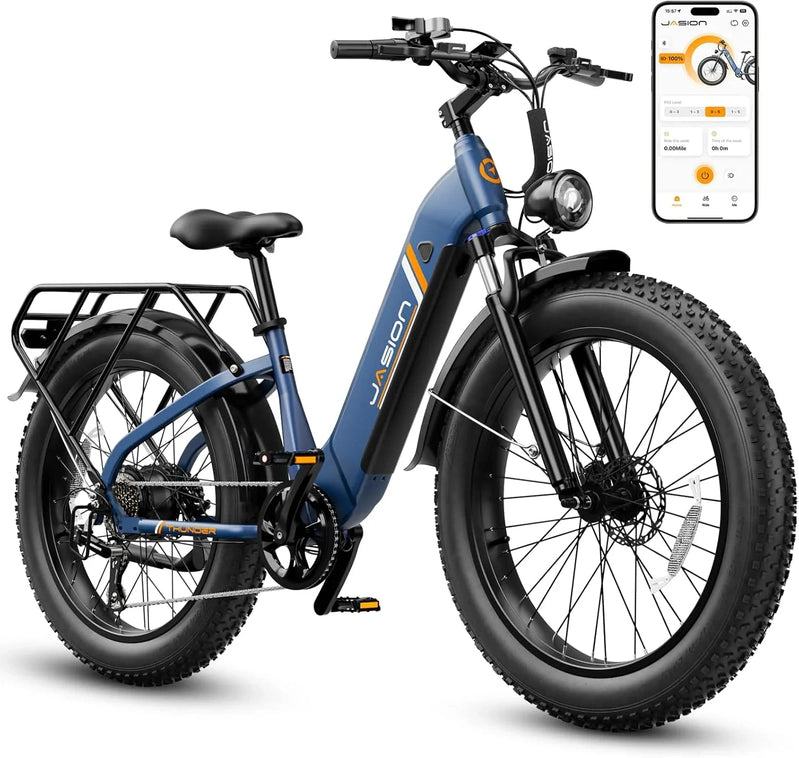 Thunder Electric Bike 1500W 30 Plus MPH 80Miles Range Fat Tire Hydraulic Disc Brakes