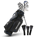 MaxKare Complete Golf Clubs Set Golf Men's Regular 13-Piece Complete Set Includes Driver, Fairway Wood, Hybrids, 6-9 Irons, Pw, Putter, Stand Bag