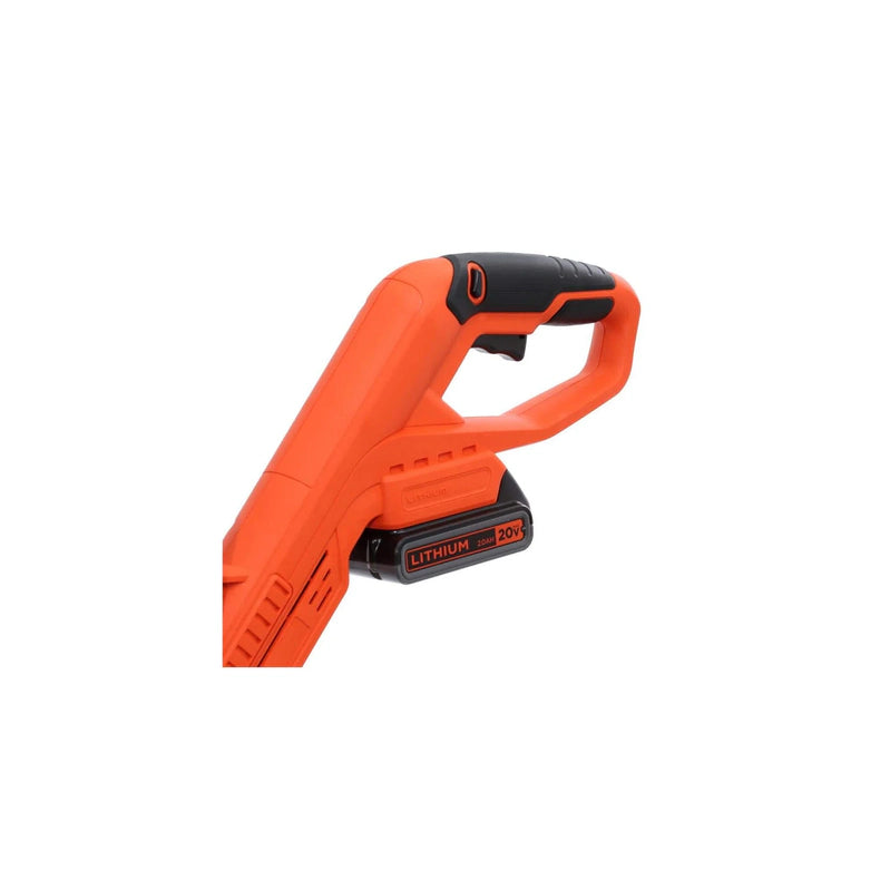 Black Plus Decker 20V Cordless String Trimmer And Edger, 2Ah, Lithium Ion Battery Included