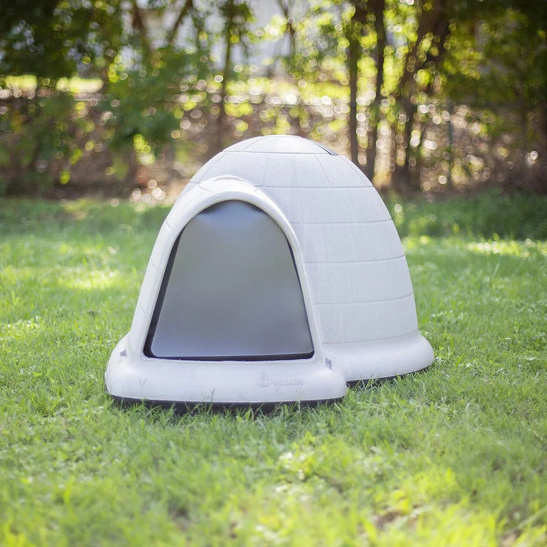 Petmate Indigo Dog House, Igloo Dog House, Made In USA With 90% Recycled Materials