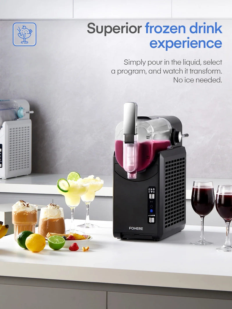 5-in-1 Slushie Machine, No Ice Needed, 15 Min Slushy Machine For Home With Self-Cleaning, Professional Frozen Drink Maker, 5 Preset Programs