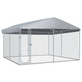 Outdoor Dog Kennel With Roof 150.4