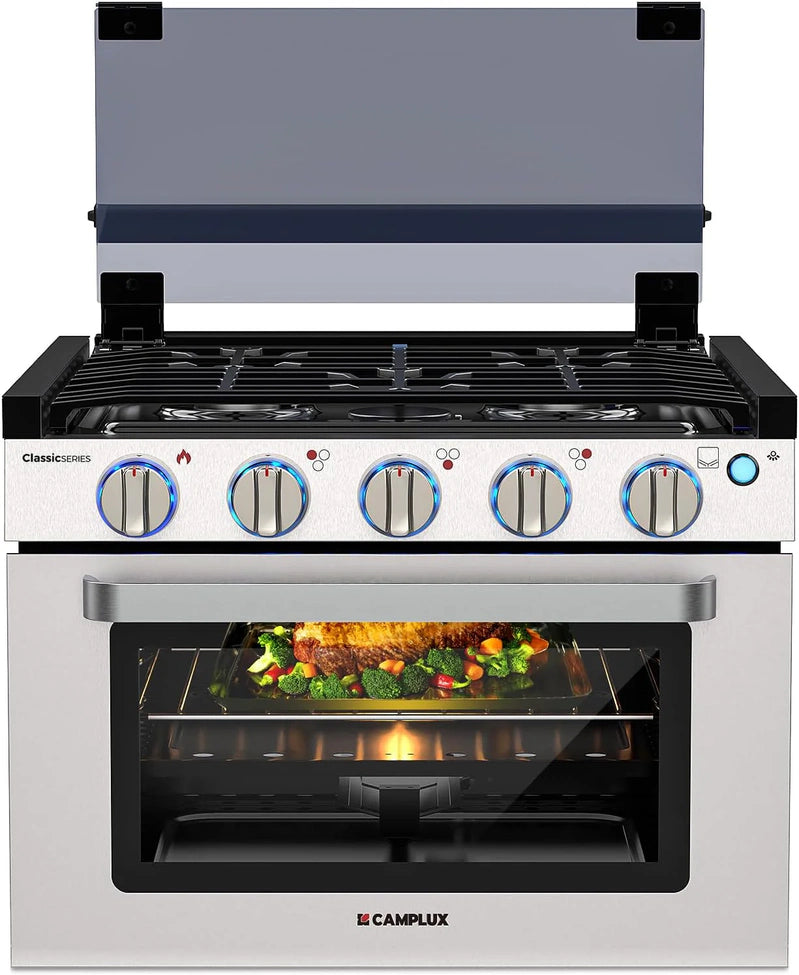 RV Liquefied Gas Stove 21 In. High, A Liquefied Gas Stove Oven With 3 Burners, Suitable For RVs, Apartments, Mobile Homes