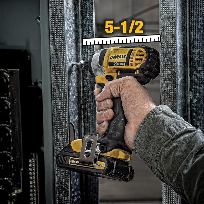 20V MAX Cordless Drill And Impact Driver, Power Tool Combo Kit With 2 Batteries And Charger