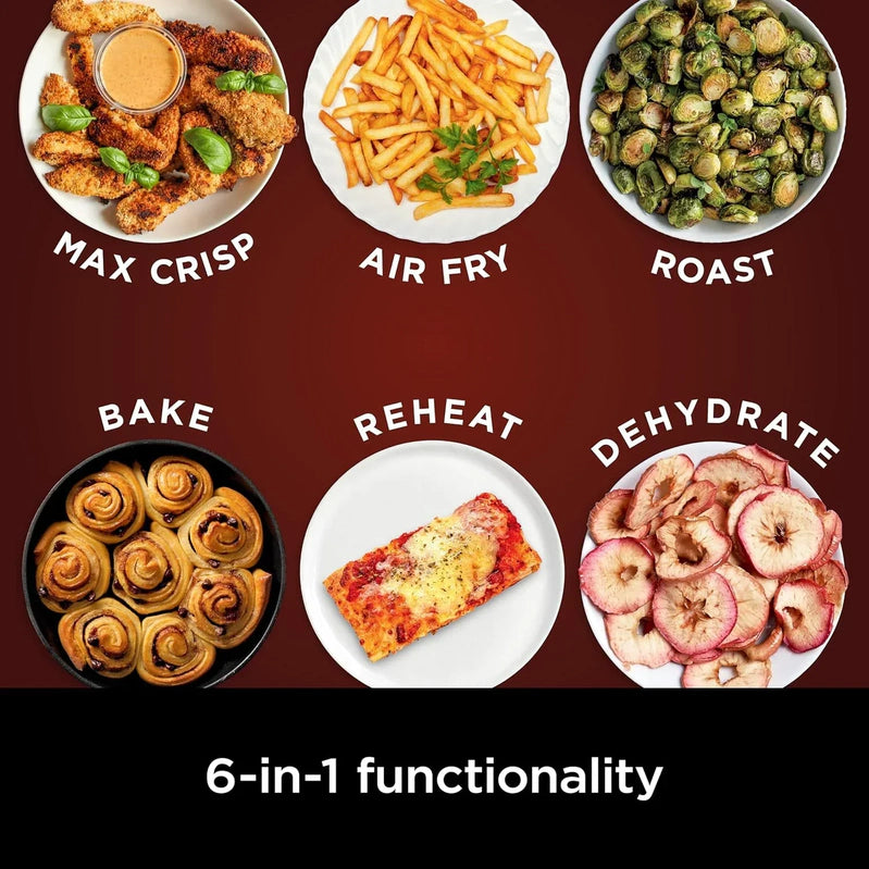 Ninja Air Fryer Pro XL 6-in-1 With 6.5 Qt. Capacity Max Crisp Air Fry Air Roast Bake