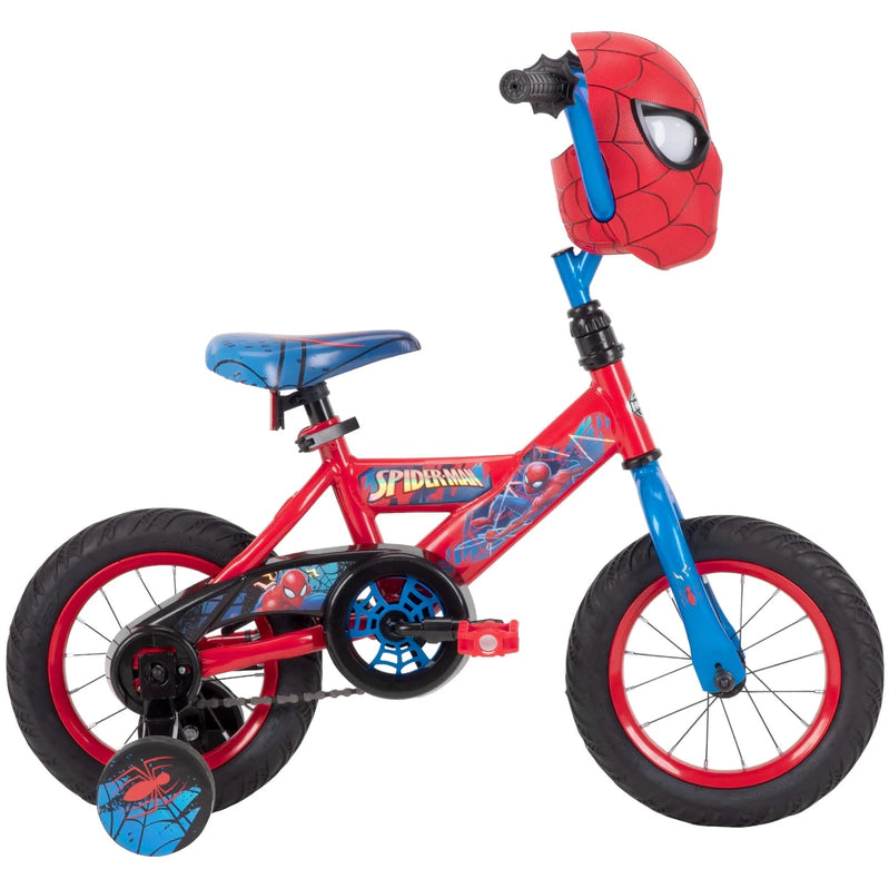 Huffy Marvel Spider-Man 12 Children's Bicycle With Training Wheels, Steel Frame, Ages 3-5