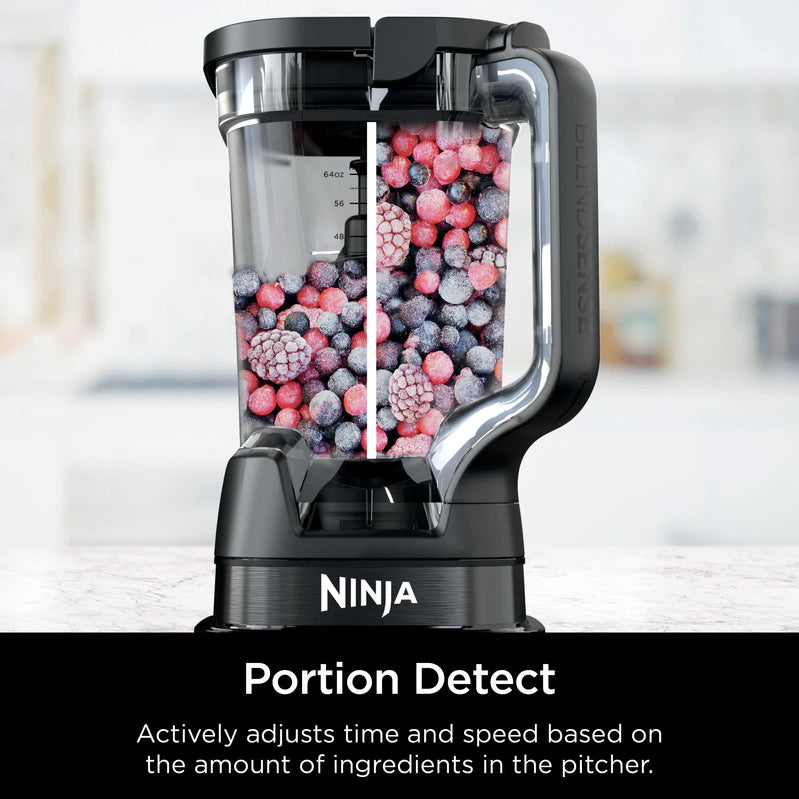 Ninja Detect Kitchen System Power Blender Plus Processor With Blend Sense Technology, Silver, TB400