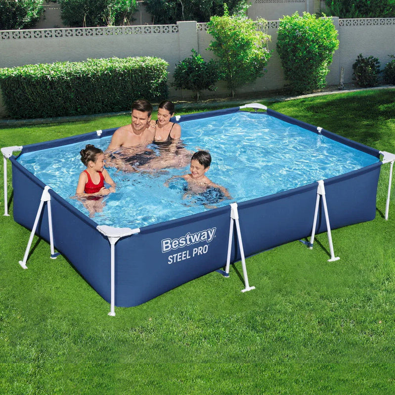 Rust-Resistant Steel Frame Swimming Pool With Filter Pump, Bestway