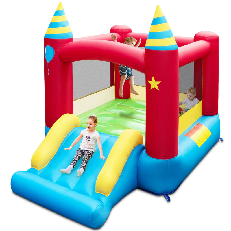 Costway Inflatable Kids Jumping Bouncer Indoor Outdoor With 480W Blower