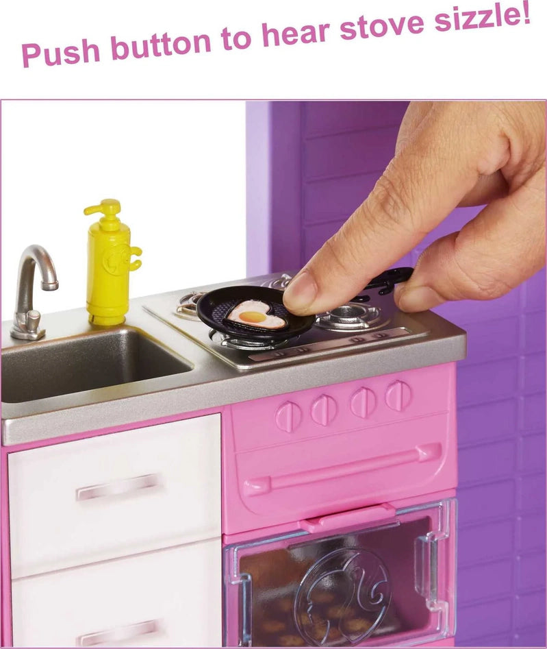 Barbie DreamHouse Dollhouse With Elevator, Pool, Lighting And Over 70 Accessories C 3-story Playset