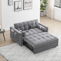 3-in-1 Sleeper Sofa Couch Bed For Living Room Apartment, Grey