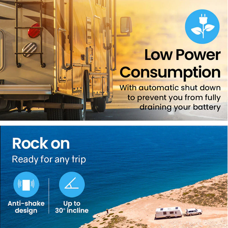 Gecko 160L Upright Portable Fridge/Freezer, 12V/24V/240V For Motorhome And Caravan, Silver