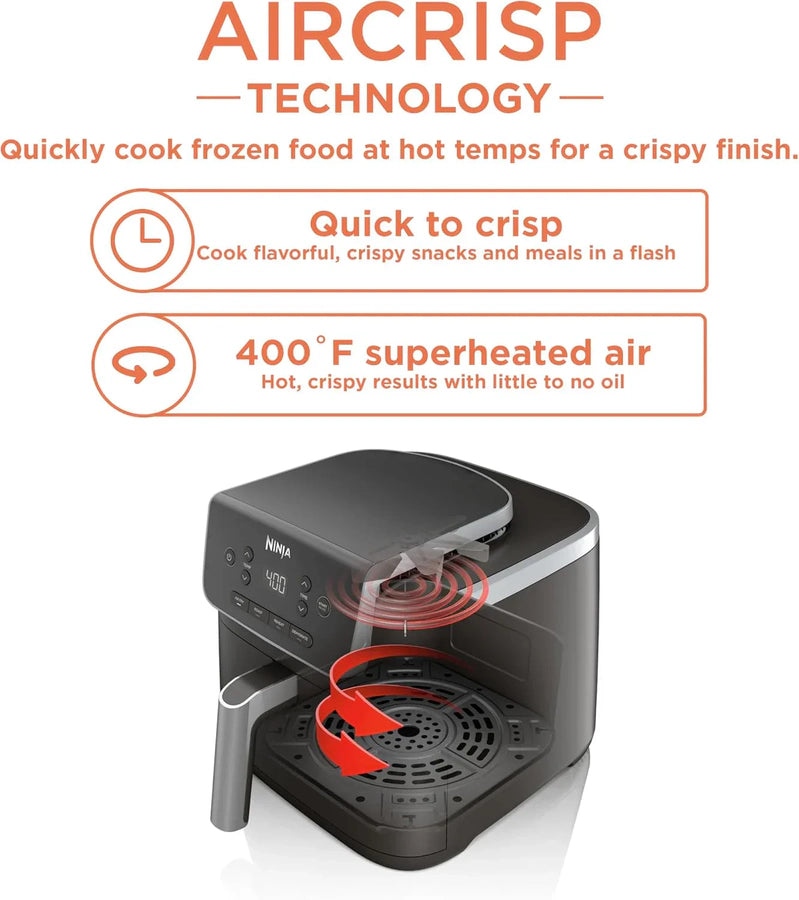 Ninja Air Fryer Pro XL 6-in-1 With 6.5 Qt. Capacity Max Crisp Air Fry Air Roast Bake