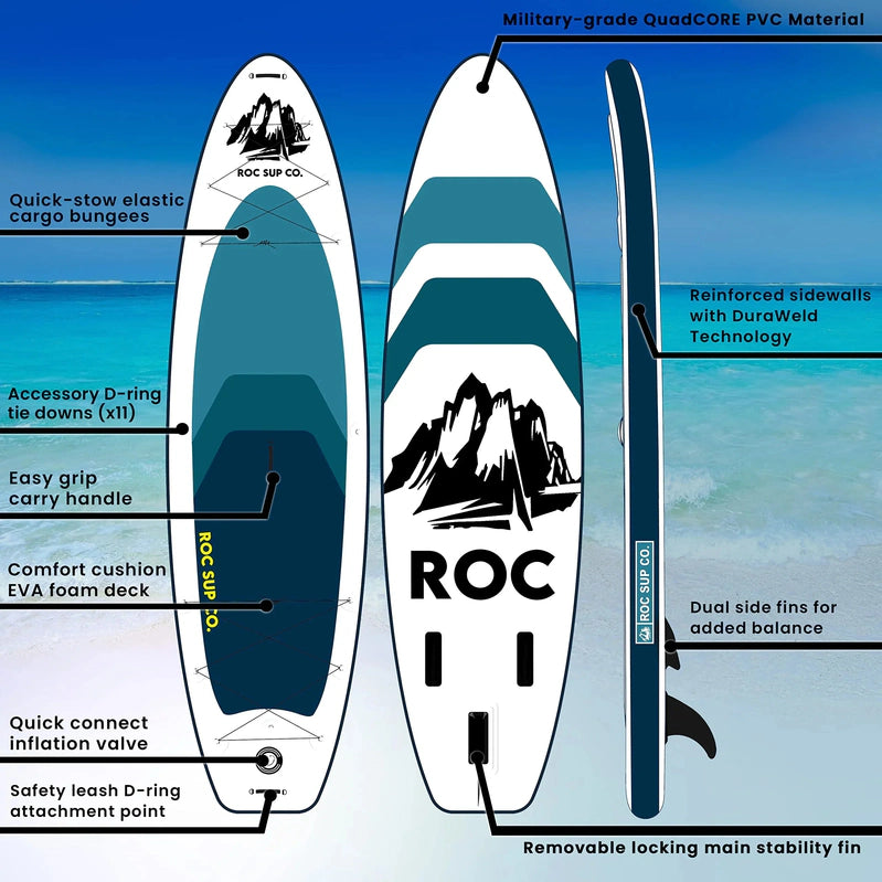 Roc Inflatable Stand Up Paddle Boards 10 Ft. 6 In
