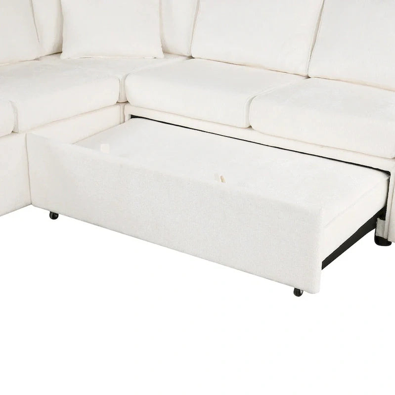 Sectional Sofa Pull-Out Sofa Bed Sleeper