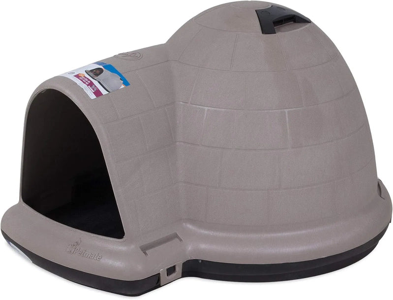 Petmate Indigo Dog House, Igloo Dog House, Made In USA With 90% Recycled Materials