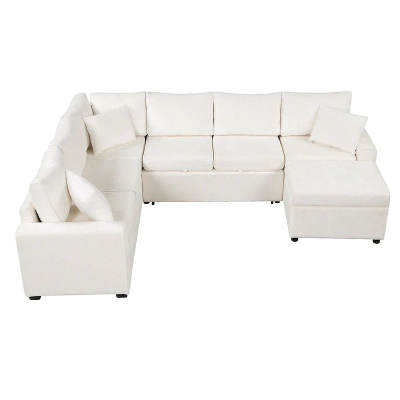 Sectional Sofa Pull-Out Sofa Bed Sleeper