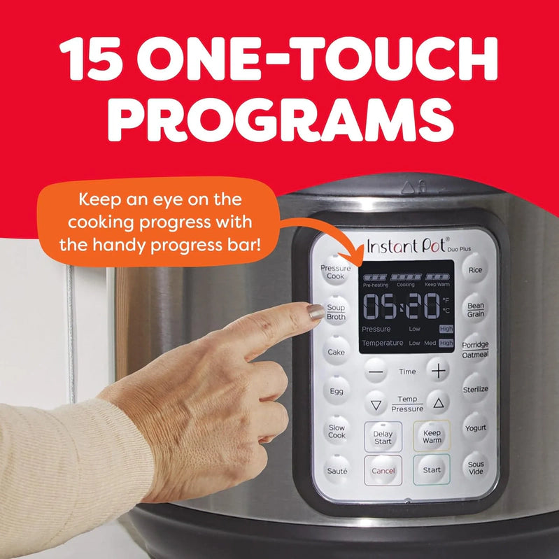 9-in-1 Multicooker, Pressure Cooker, Slow Cook, Rice Maker, Steamer, Sauté, Yogurt, Warmer And Sterilizer, Includes App With Over 800 Recipes