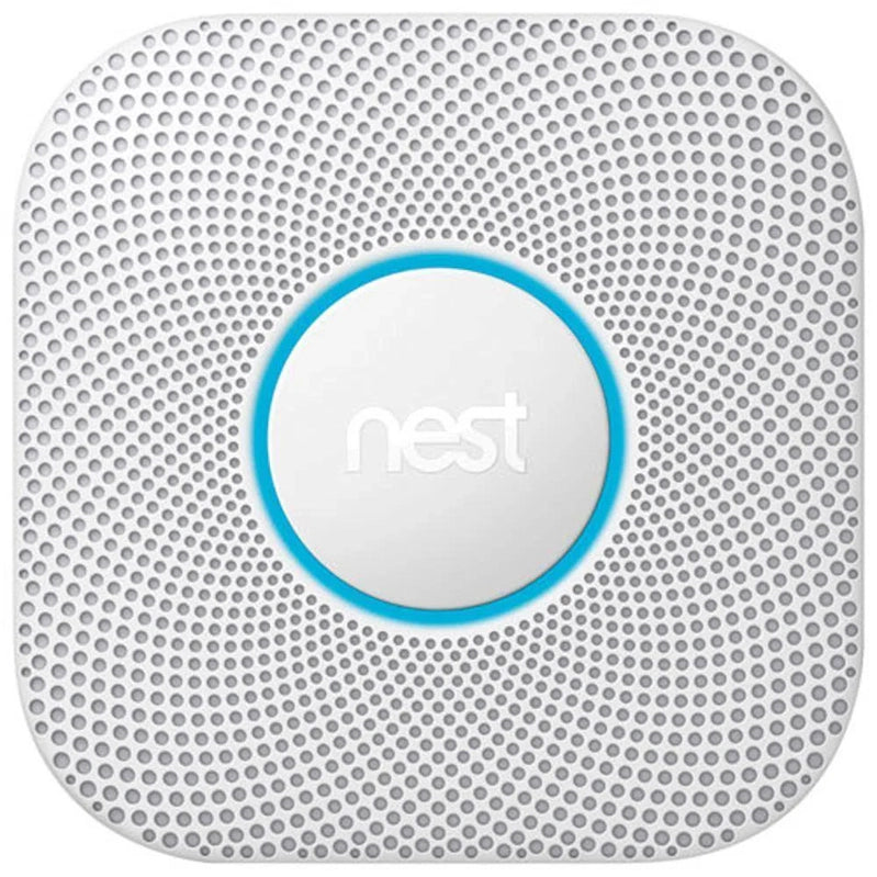 Google Nest Protect 2nd Generation Smoke And Carbon Monoxide Detector With Cable, Voice Alerts And Smartphone Notifications