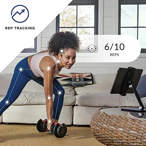 Bowflex SelectTech 552 Adjustable Dumbbells, Pair, 2.3C23.8 Kg, Space-Saving Home Fitness Equipment