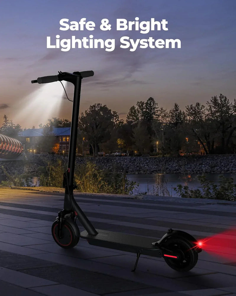 Electric Scooter 350W/500W Powerful Motor 8.5 In./10 In. Solid Tires 19/22Mph 28/21/12 Miles Range