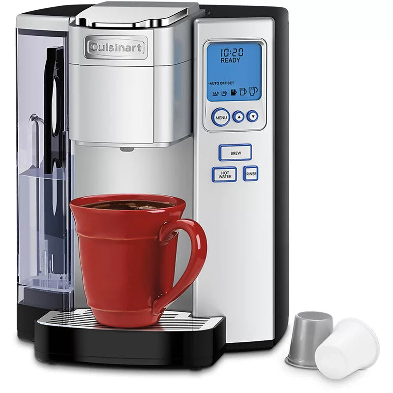 Cuisinart SS-10P1 Coffee Maker Single Serve 72-Ounce Reservoir Coffee Machine, Programmable Brewing And Hot Water Dispenser, Stainless Steel