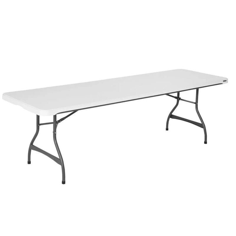 Lifetime 4-Pack Commercial Stackable Folding Table 8 Ft.- White, 80344