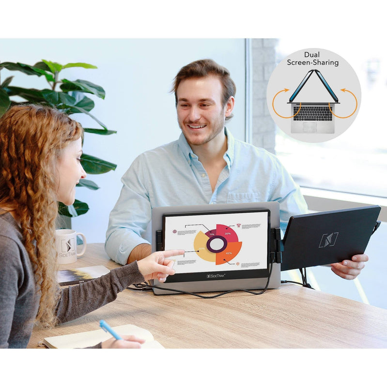 SideTrak Swivel Triple Portable 12.5x22 Monitor 2-Pack, Black 82868419