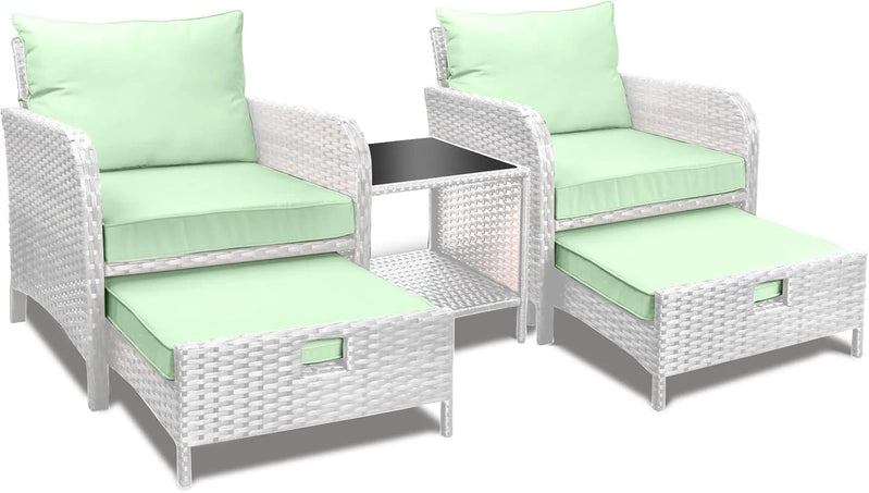 Leveleve Balcony Furniture 5 Piece Patio Conversation Set