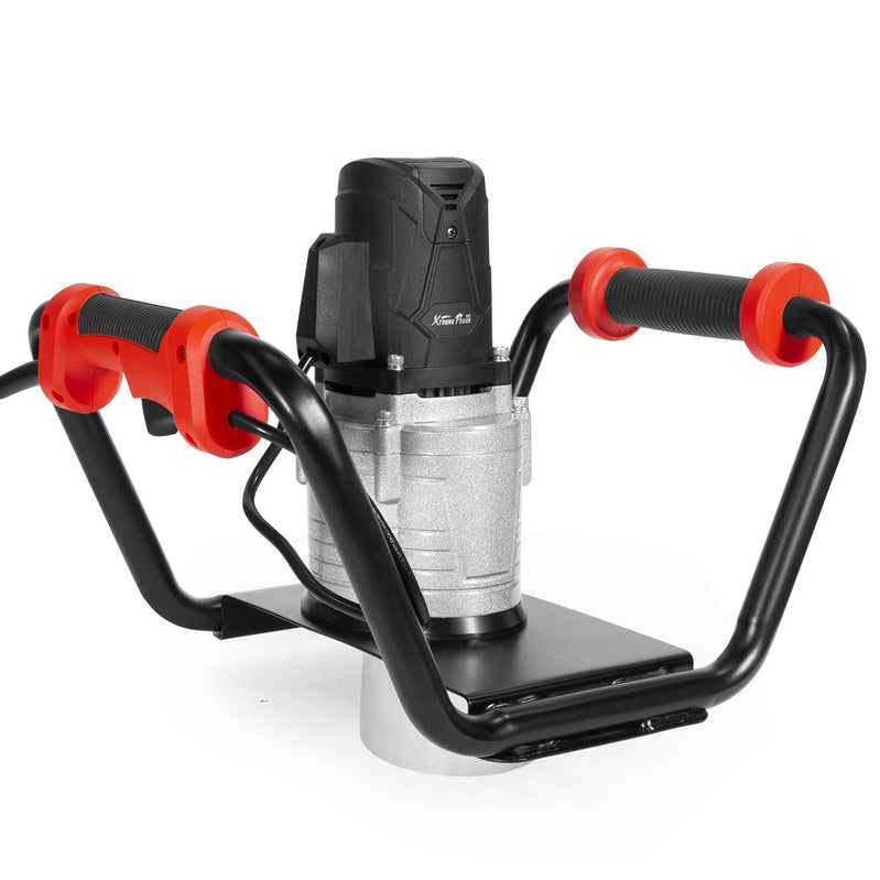 XtremepowerUS 1500W Electric Post Hole Digger With 6 In. Auger Bit, Anti Vibration Handle And Safety Lock For Soil And Fence Posts