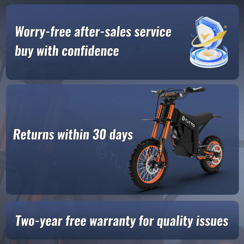 Tuttio Soleil01 Adult Electric Dirt Bike, With Branded Helmet, 2000W, 48V 21Ah Battery, 37Mph Full Suspension Mountain E-Bike
