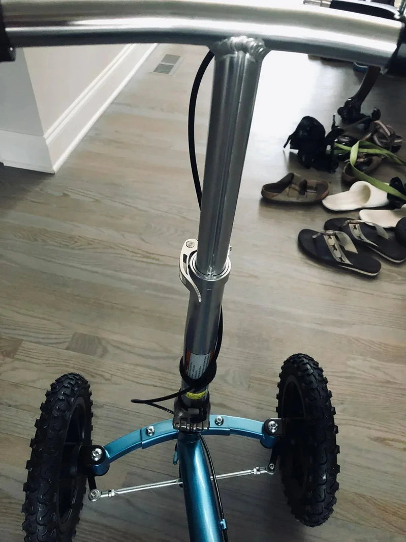 New KneeRover Quad All Terrain Knee Walker In Metallic Blue