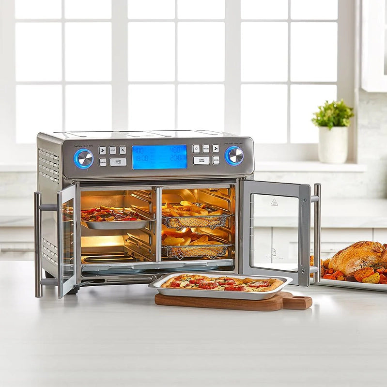 Emeril Lagasse Dual Zone 360 Air Fryer Oven Combo With French Door, 25 Qt. Extra Large, Cook Two Foods In Different Ways