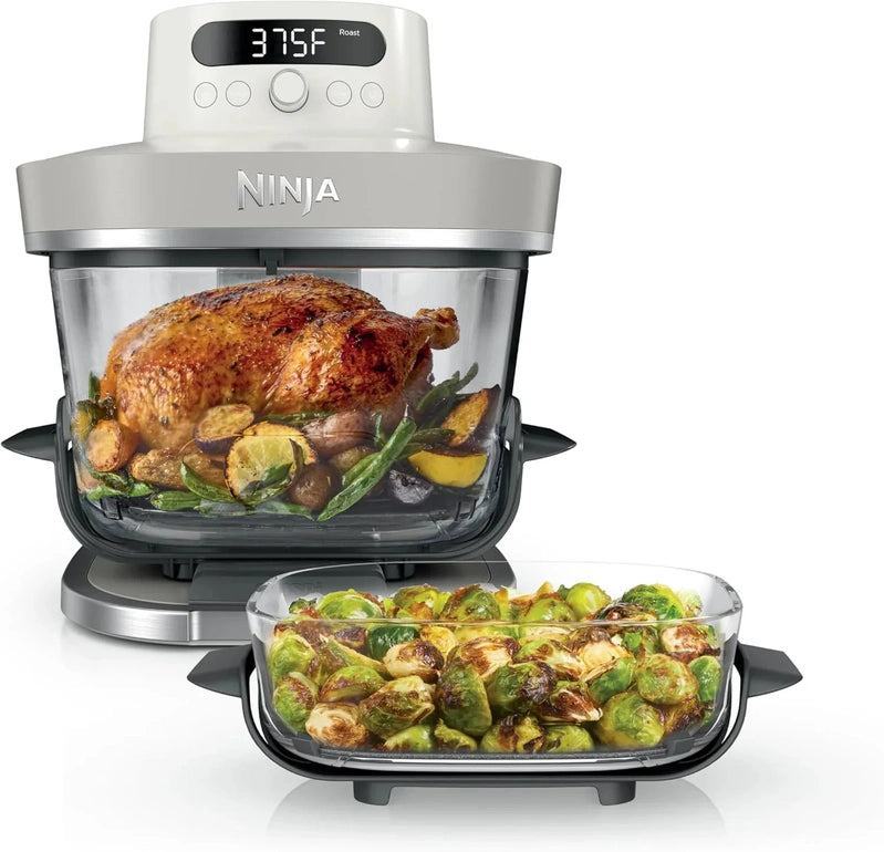 Ninja Crispi Pro 6-in-1 Glass Air Fryer, 6-Liter And 2.5-Liter Glass Containers With Storage Lids