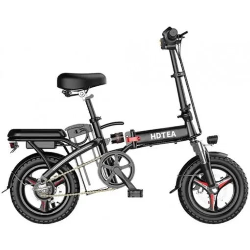 Folding Electric Bike, 250W Electric Bike Suitable For Adults And Teenagers Removable Battery Fat Tire Electric Bike Beach Snow Bicycle